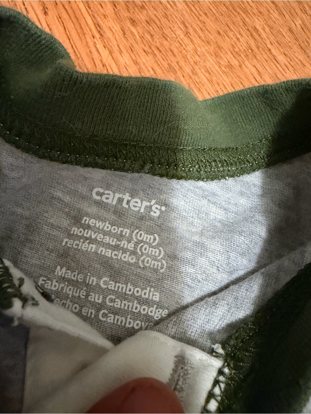 Carter's Baby Boy 2 Piece Camping Set Henley Bodysuit Pants Newborn - Picture 4 of 8